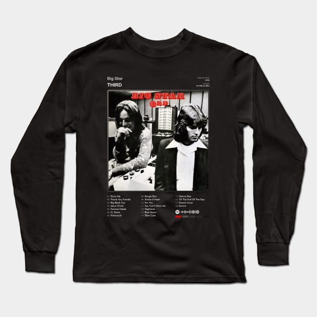 Big Star - Third Tracklist Album Long Sleeve T-Shirt by 80sRetro